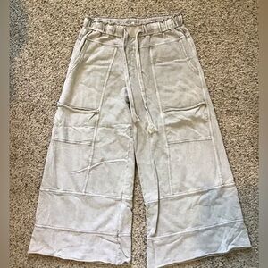 Easel Cream Wide-Leg Pants